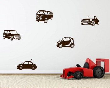 Lovely Cars Nursery Vinyl Decal Children Sticker Lovely Cars Nursery Vinyl Decal Children Sticker